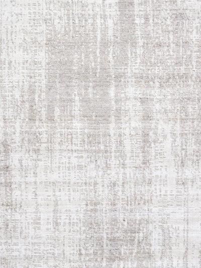 Canvello Amari Collection Hand-Loomed Bsilk & Wool Taupe Area Rug- 5' 3" X 7' 8" canvellollc