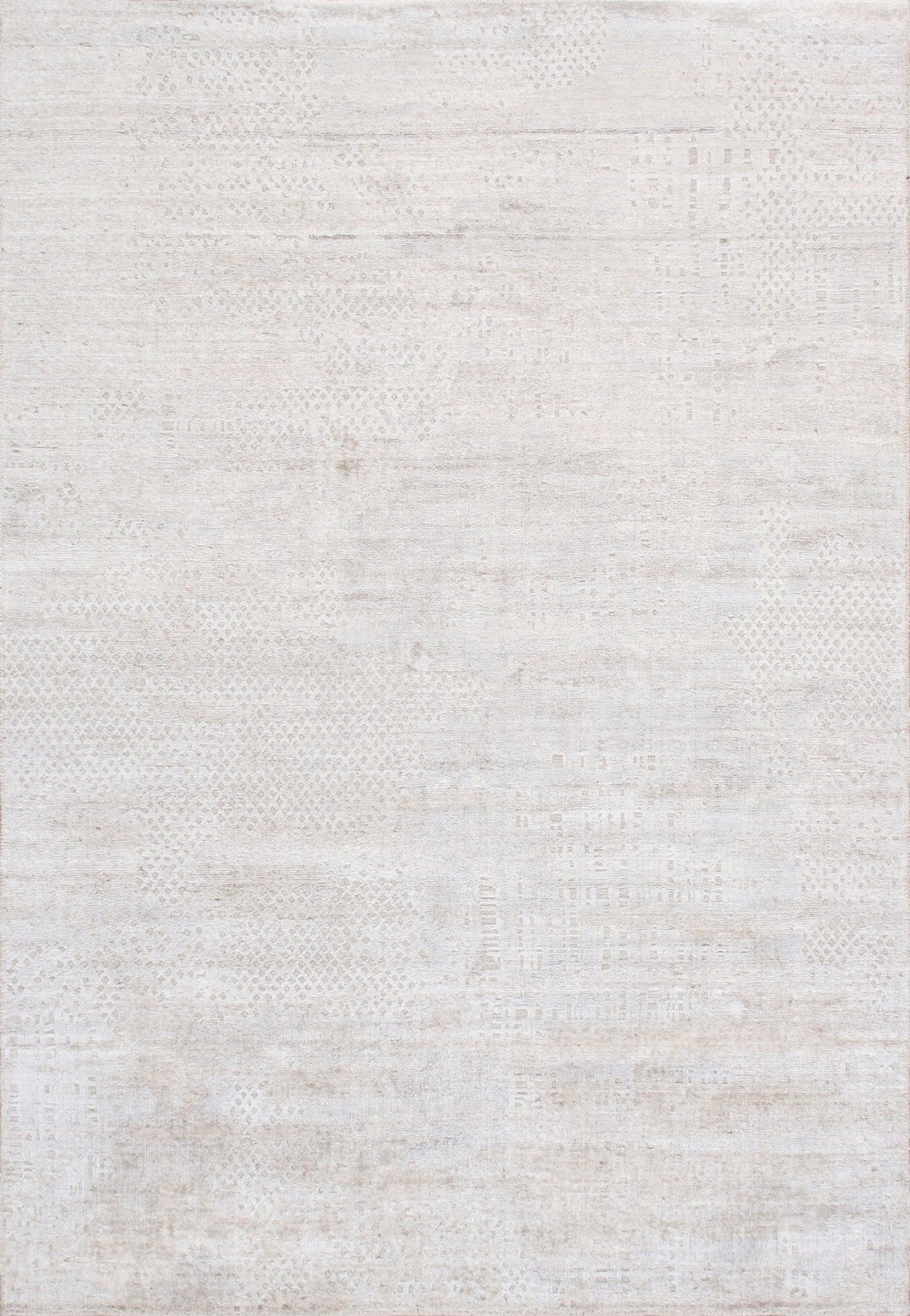 Canvello Hand - Loomed Bsilk & Wool Beige Area Rug - 5'4" X 7'8" - Canvello