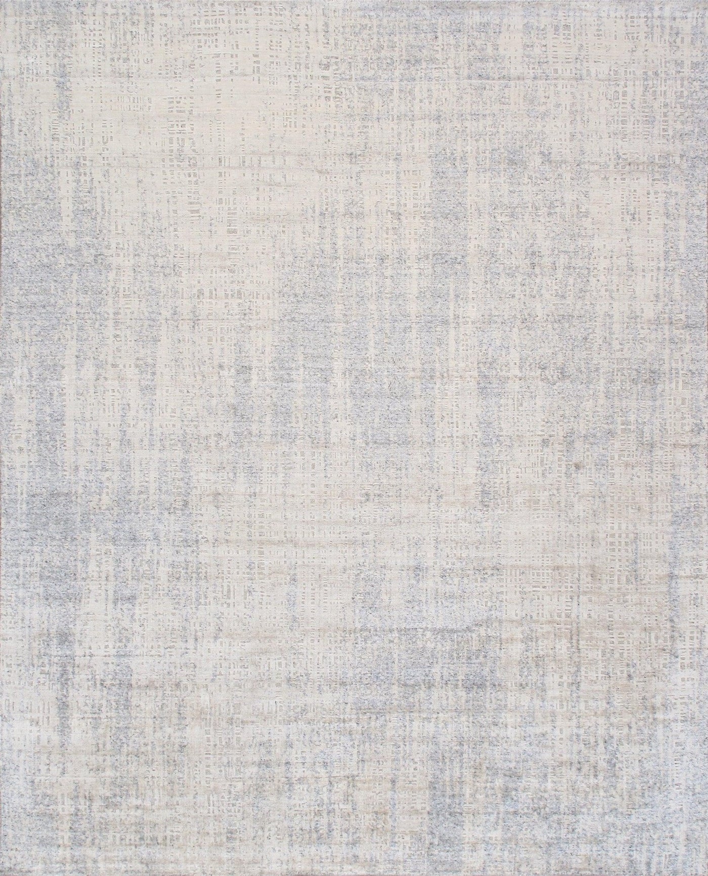 Canvello Hand - Loomed Bsilk & Wool Grey Area Rug - 8'1" X 10' - Canvello