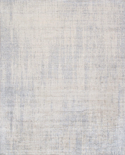 Canvello Hand - Loomed Bsilk & Wool Grey Area Rug - 8'1" X 10' - Canvello