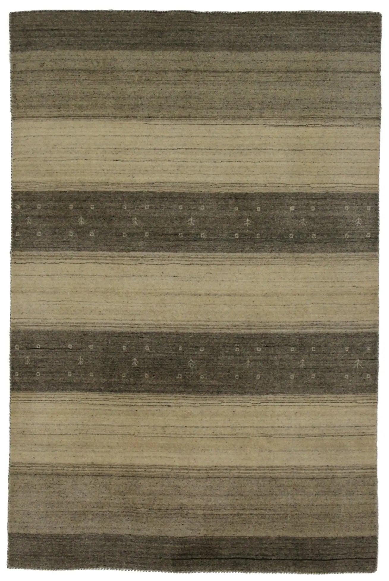 Canvello Hand Made Casual All Over Indo Gabbeh Rug - 3'11'' X 5'11'' - Canvello