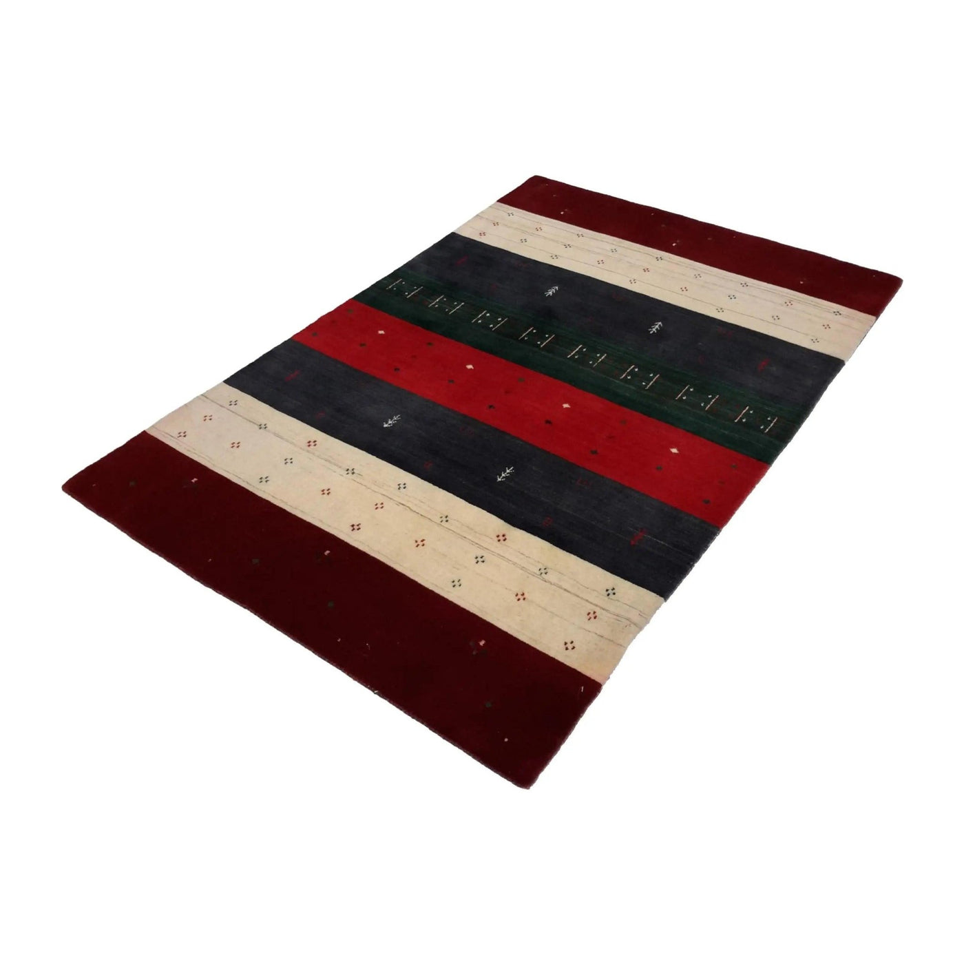 Canvello Hand Made Casual All Over Indo Gabbeh Rug - 3'11'' X 5'11'' - Canvello