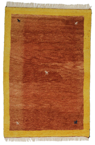 Canvello Hand Made Casual All Over Indo Gabbeh Rug - 4'0'' X 6'0''
