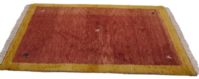 Canvello Hand Made Casual All Over Indo Gabbeh Rug - 4'0'' X 6'0'' - Canvello