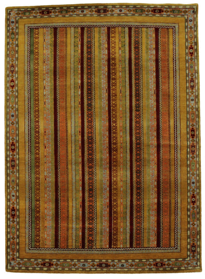 Canvello Hand Made Casual All Over Indo Gabbeh Rug - 5'9'' X 8'0'' - Canvello