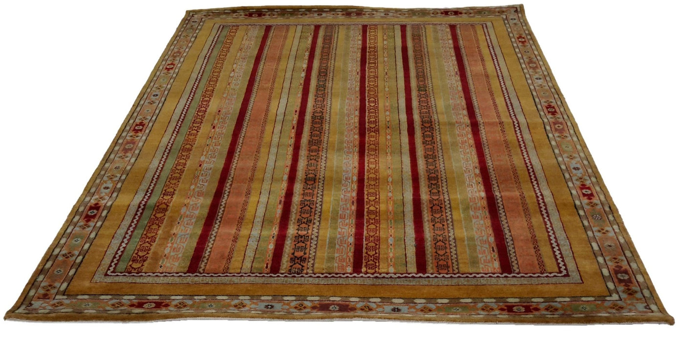 Canvello Hand Made Casual All Over Indo Gabbeh Rug - 5'9'' X 8'0'' - Canvello