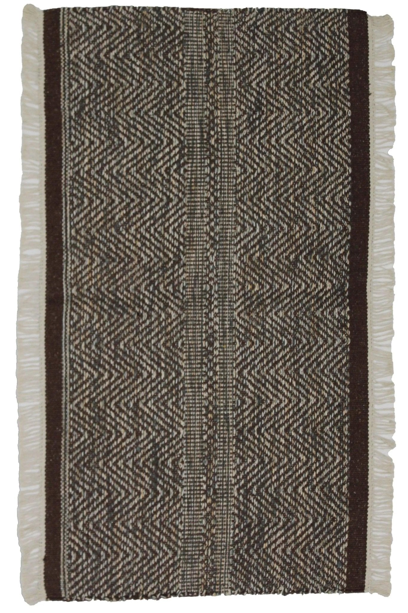 Canvello Hand Made Casual All Over Indo Kilim Rug - 2'2'' X 3'10'' - Canvello