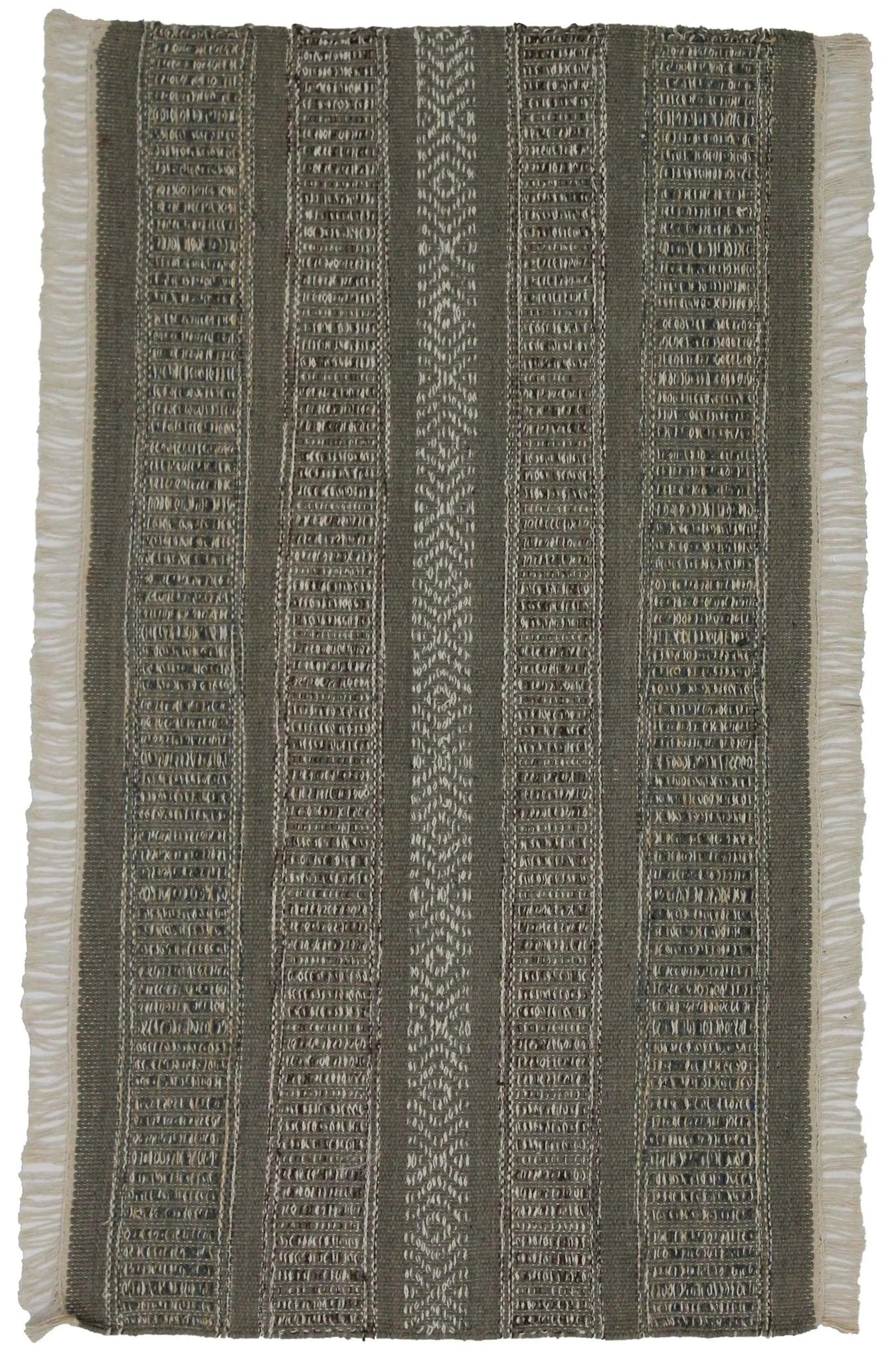 Canvello Hand Made Casual All Over Indo Kilim Rug - 2'2'' X 3'10'' - Canvello