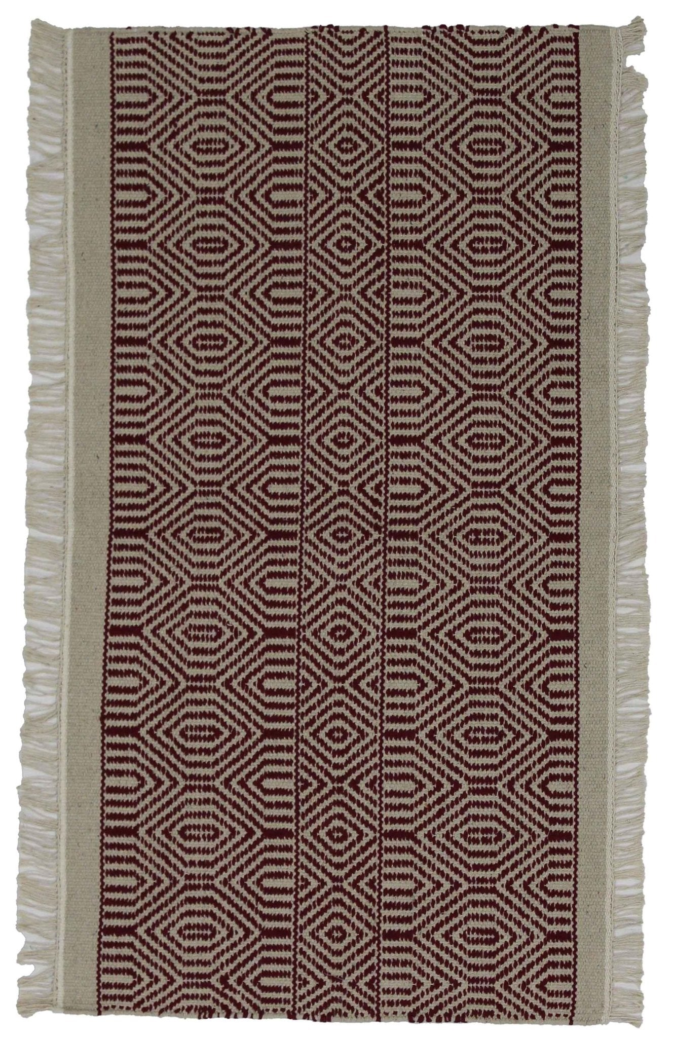 Canvello Hand Made Casual All Over Indo Kilim Rug - 2'2'' X 3'10'' - Canvello