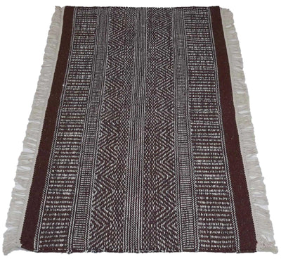 Canvello Hand Made Casual All Over Indo Kilim Rug - 2'2'' X 3'10'' - Canvello