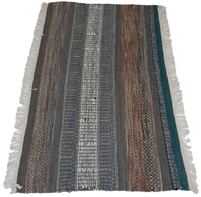 Canvello Hand Made Casual All Over Indo Kilim Rug - 2'2'' X 4'0'' - Canvello