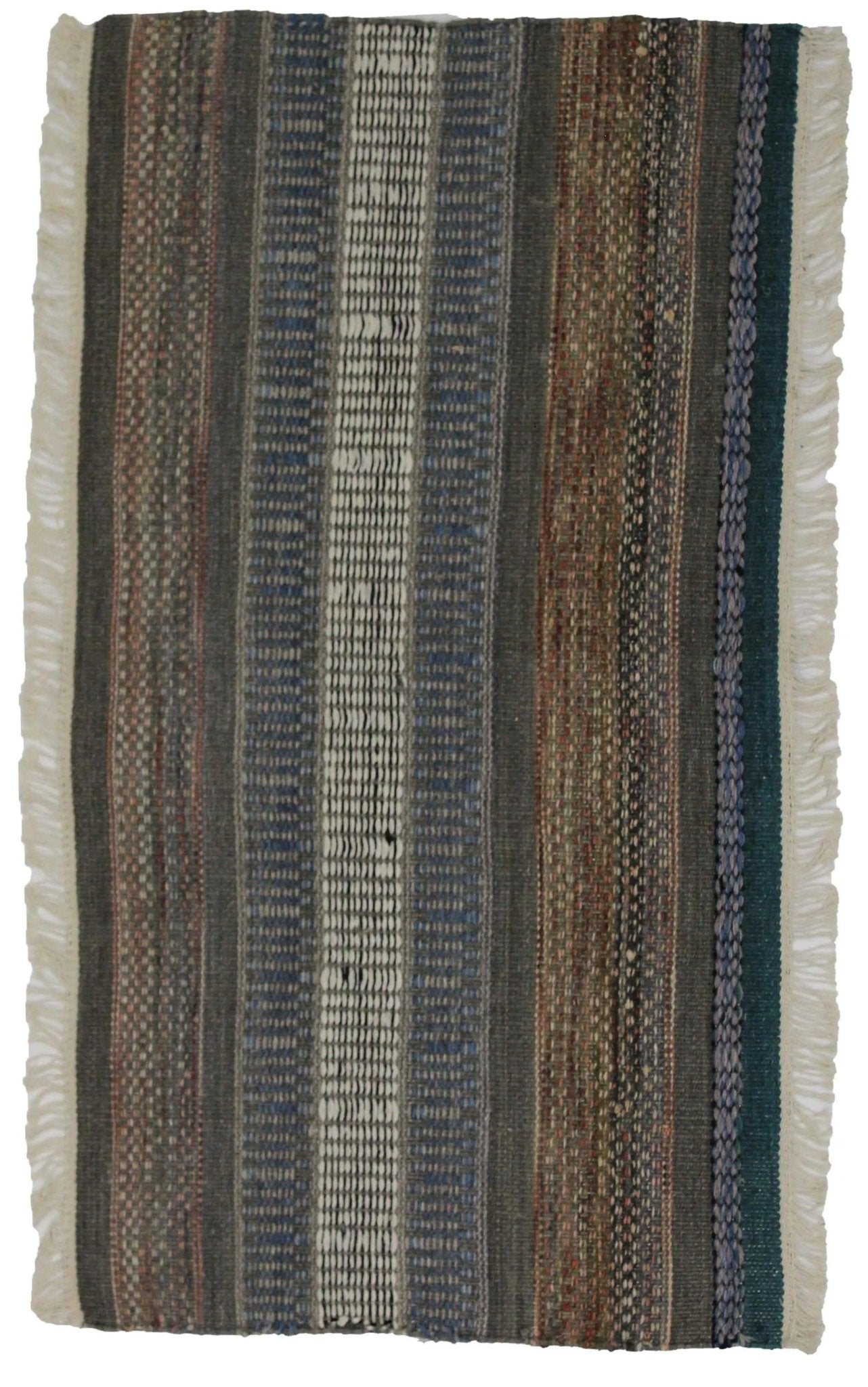 Canvello Hand Made Casual All Over Indo Kilim Rug - 2'2'' X 4'0'' - Canvello