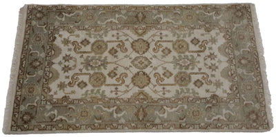 Canvello Hand Made Casual All Over Indo Oushak Rug - 3'2'' X 4'11'' - Canvello