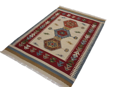Canvello Hand Made Casual All Over Indo Rug - 4'0'' X 6'0''