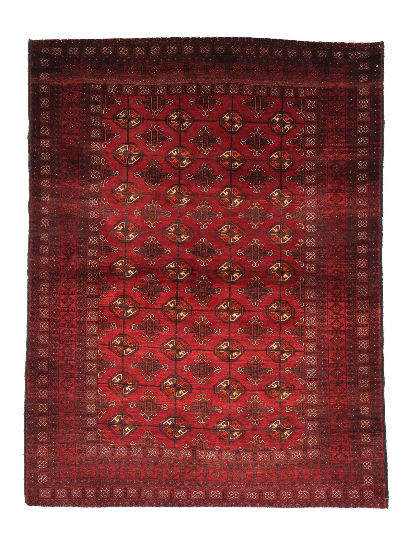 Canvello Hand Made Casual All Over Silkroad Baluchi Rug - 4'5'' X 5'11'' - Canvello