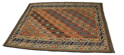 Canvello Hand Made Casual All Over Persian Kilim Rug - 10'5'' X 12'9''