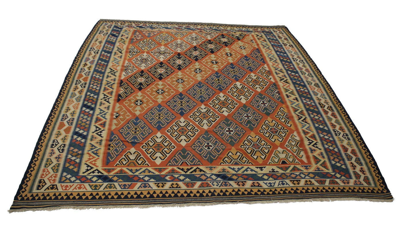 Canvello Hand Made Casual All Over Persian Kilim Rug - 10'5'' X 12'9''