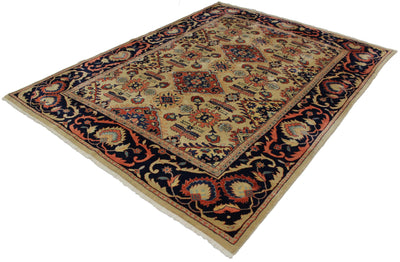 Canvello Hand Made Casual All Over Persian Mahal Rug - 8'3'' X 10'1''
