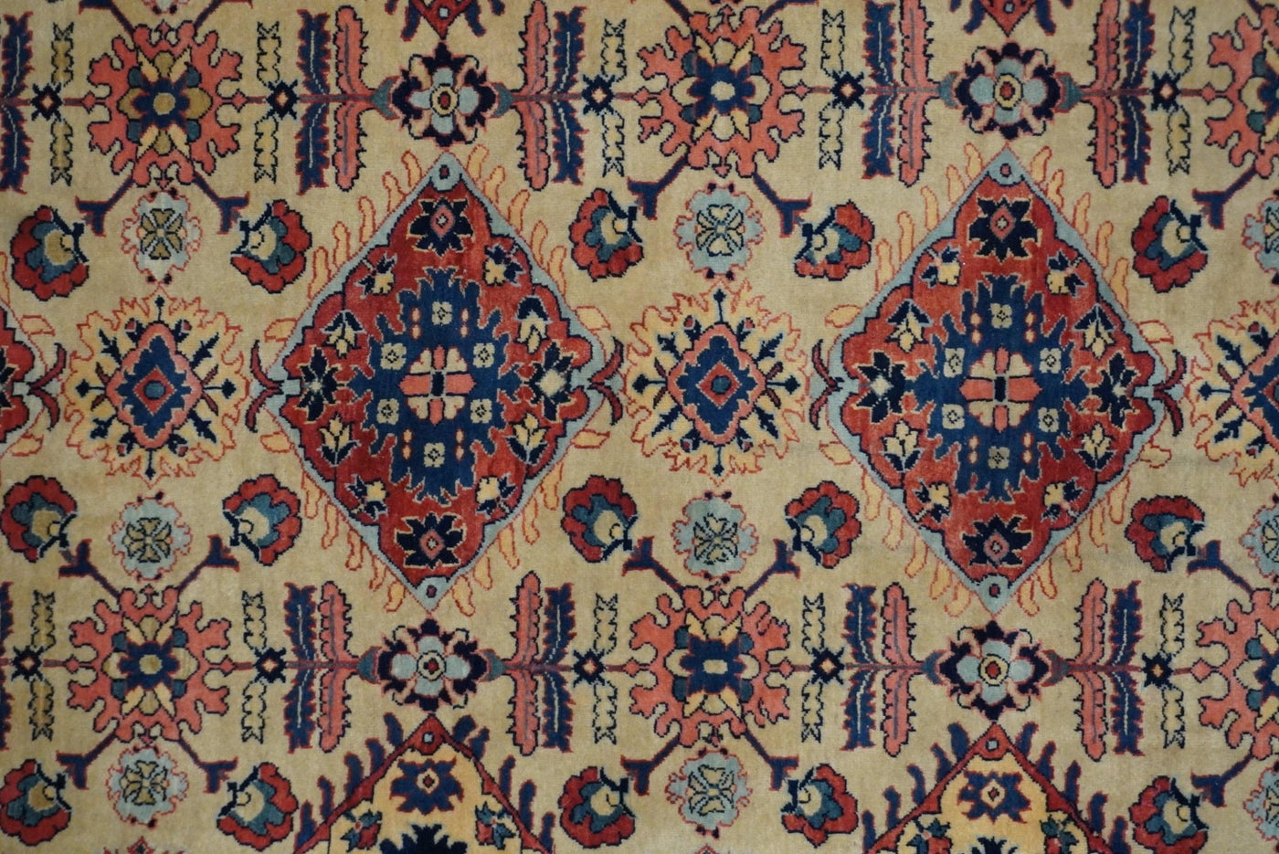 Canvello Hand Made Casual All Over Silkroad Mahal Rug - 8'3'' X 10'1'' - Canvello