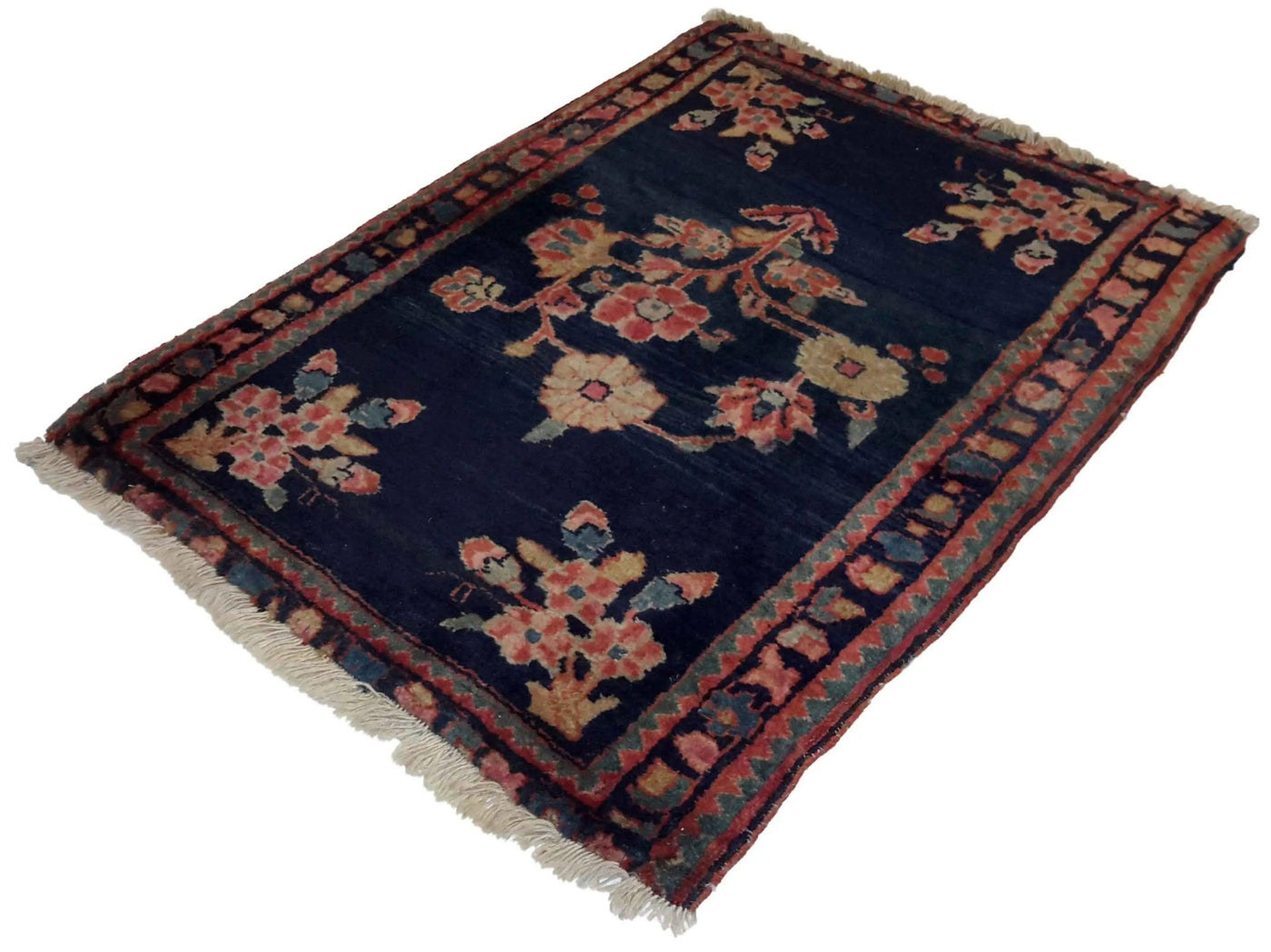 Canvello Hand Made Casual All Over Silkroad Saurogh Rug - 1'3'' X 2'0'' - Canvello