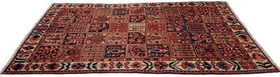 Canvello Hand Made Casual Four Season Silkroad Bakhtiary Rug - 5'4'' X 8'8'' - Canvello