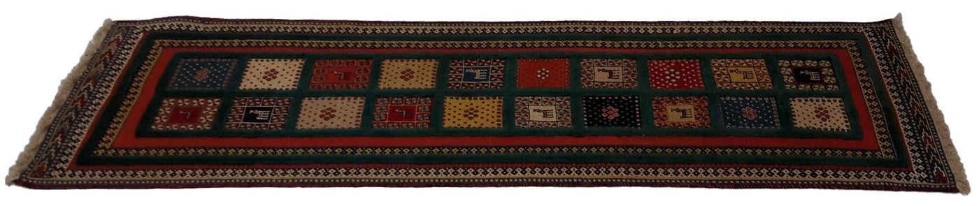 Canvello Hand Made Casual Four Season Silkroad Sirjan Rug - 2'8'' X 8'7'' - Canvello