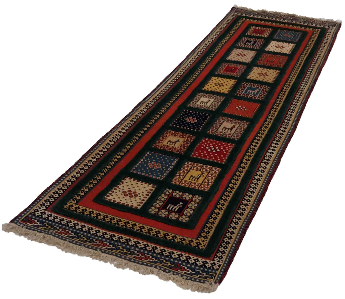 Canvello Hand Made Casual Four Season Silkroad Sirjan Rug - 2'8'' X 8'7'' - Canvello