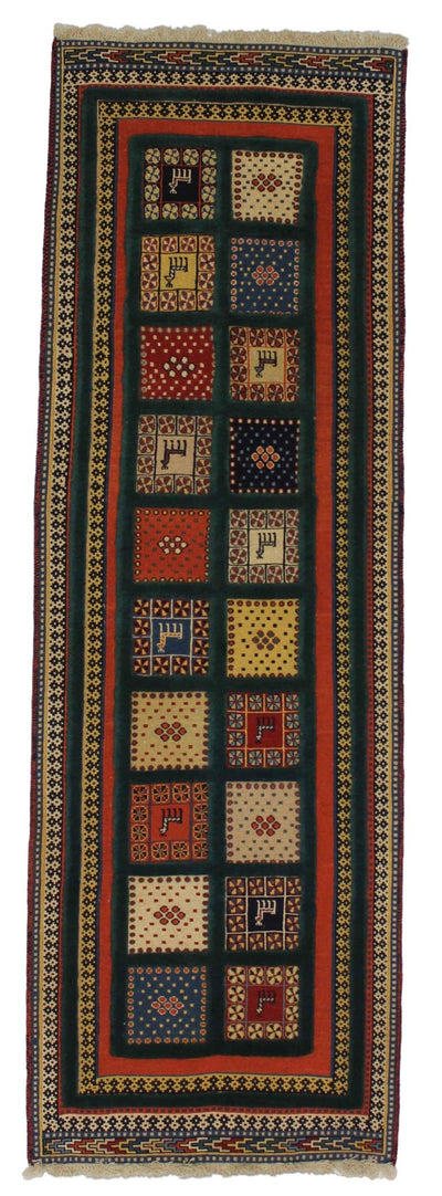 Canvello Hand Made Casual Four Season Silkroad Sirjan Rug - 2'8'' X 8'7'' - Canvello