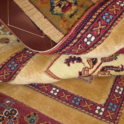 Canvello Hand Made Casual Four Season Silkroad Sirjan Rug - 2'9'' X 3'9'' - Canvello