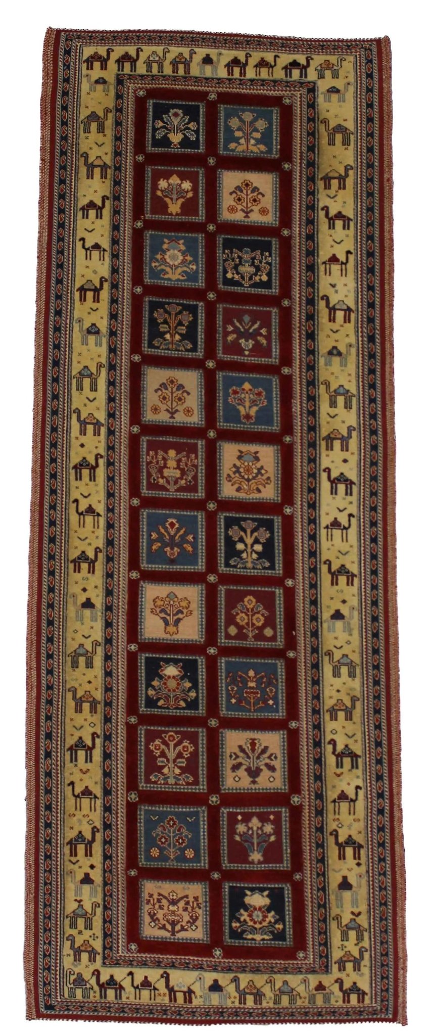 Canvello Hand Made Casual Four Season Silkroad Sirjan Rug - 2'9'' X 8'1'' - Canvello