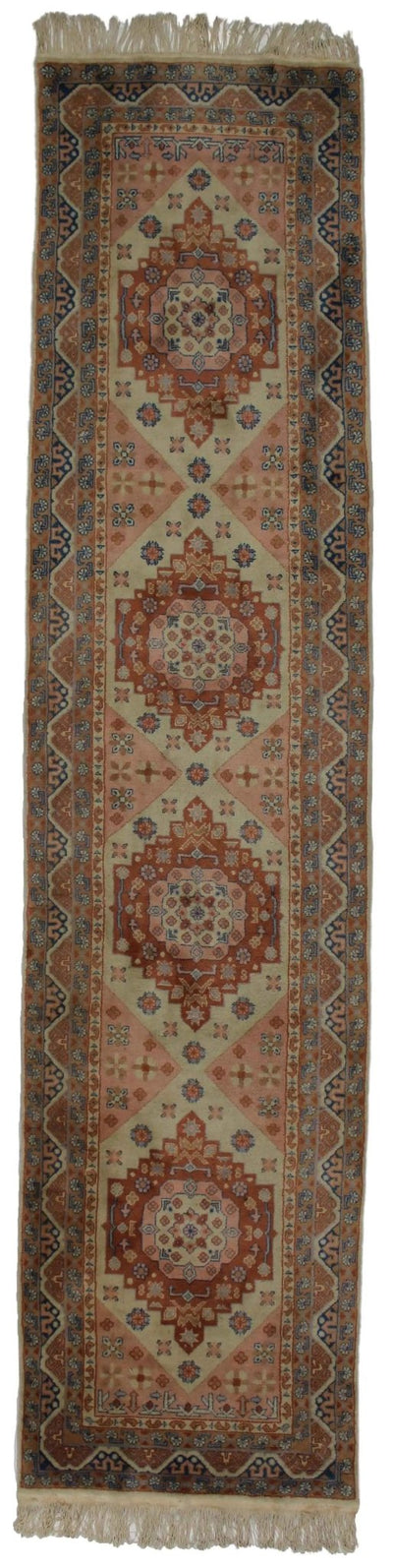 Canvello Hand Made Casual Panel Turkish Turkish Rug - 2'9'' X 12'0'' - Canvello