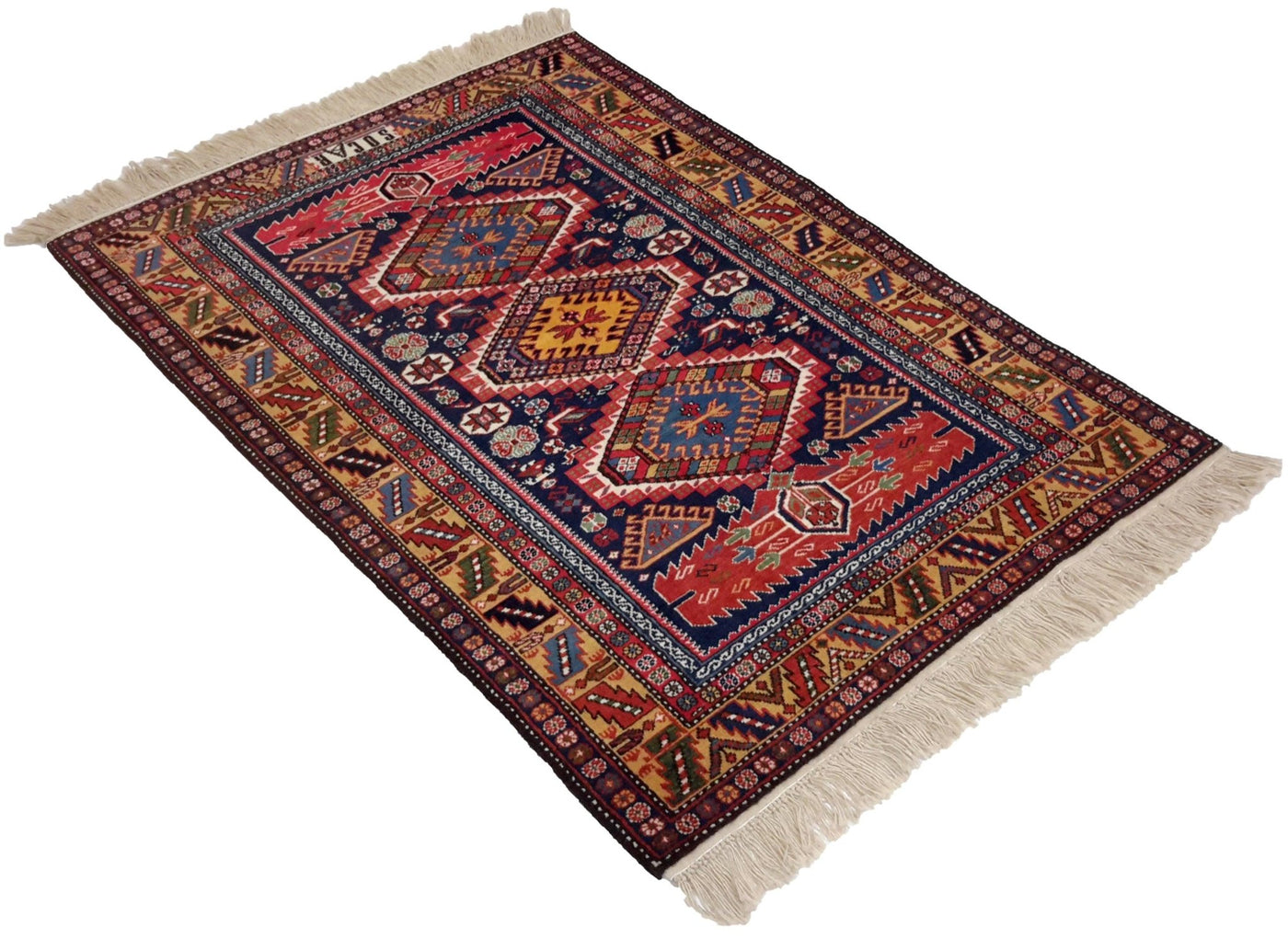 Canvello Hand Made Casual Silkroad Yalameh Rug - 3'4'' X 4'7'' - Canvello