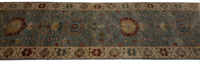 Canvello Hand Made Formal All Over Indo Mahal Rug - 2'7'' X 11'9'' - Canvello