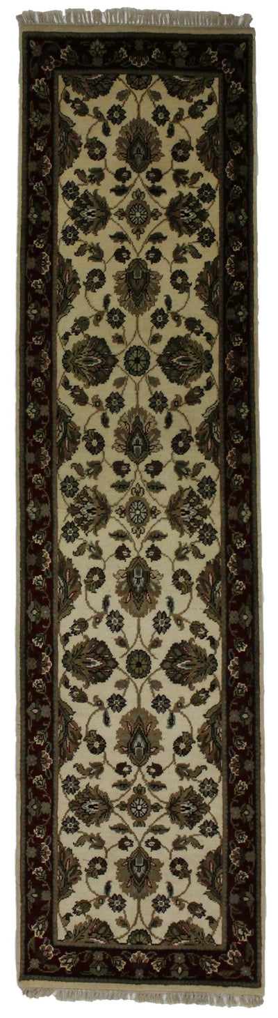 Canvello Hand Made Formal All Over Indo Rug - 2'7'' X 10'1'' - Canvello