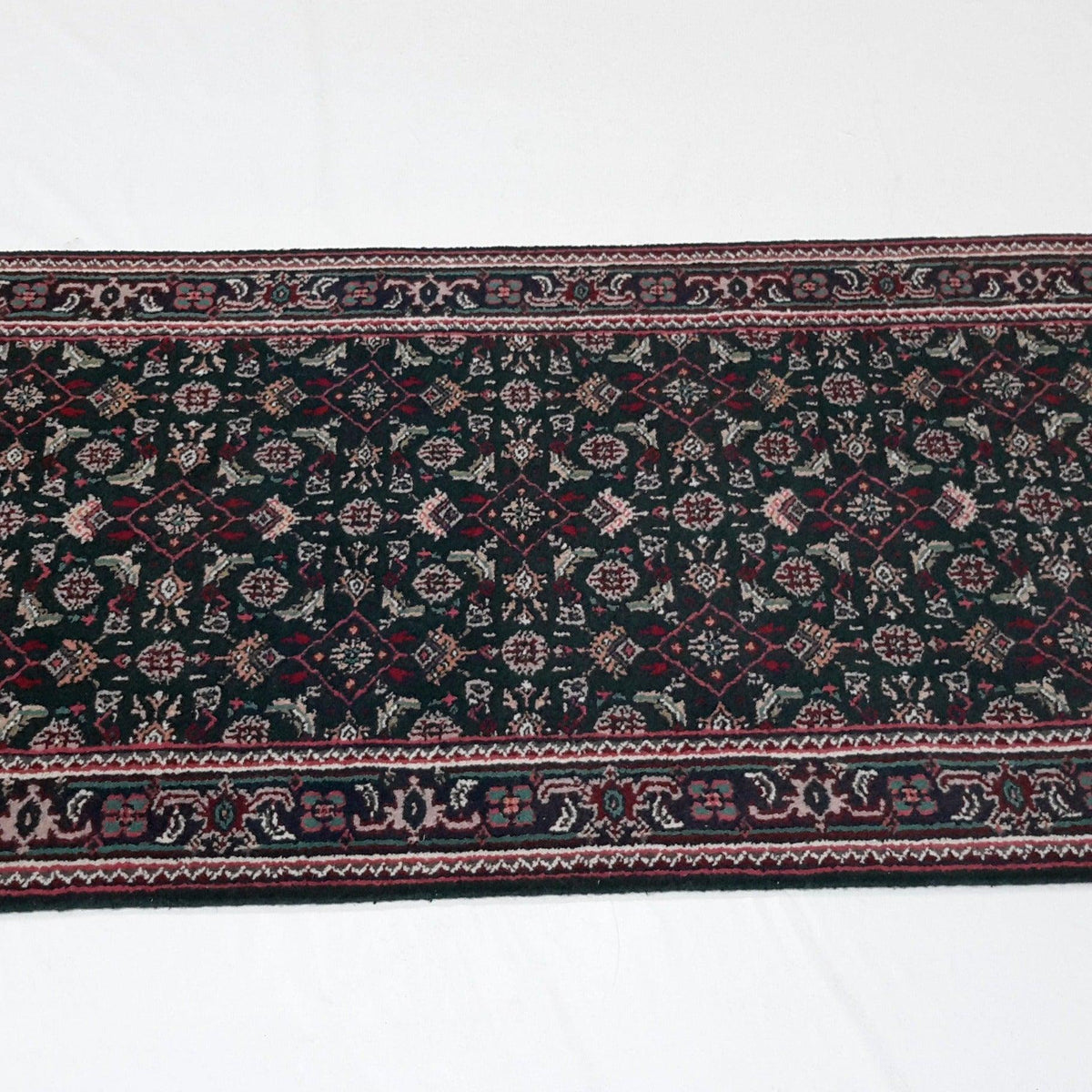 Canvello Hand Made Formal All Over Indo Tabriz Rug - 2'7'' X 10'1'' - Canvello