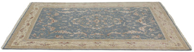 Canvello Hand Made Formal All Over Indo Tabriz Rug - 6'4'' X 9'10'' - Canvello