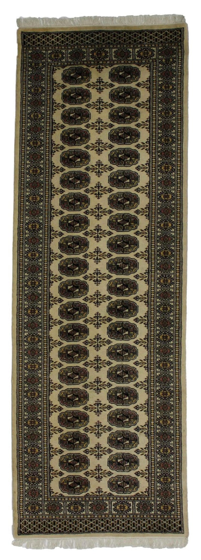 Canvello Hand Made Formal All Over Pakistan Bokhara Rug - 2'7'' X 8'0'' - Canvello