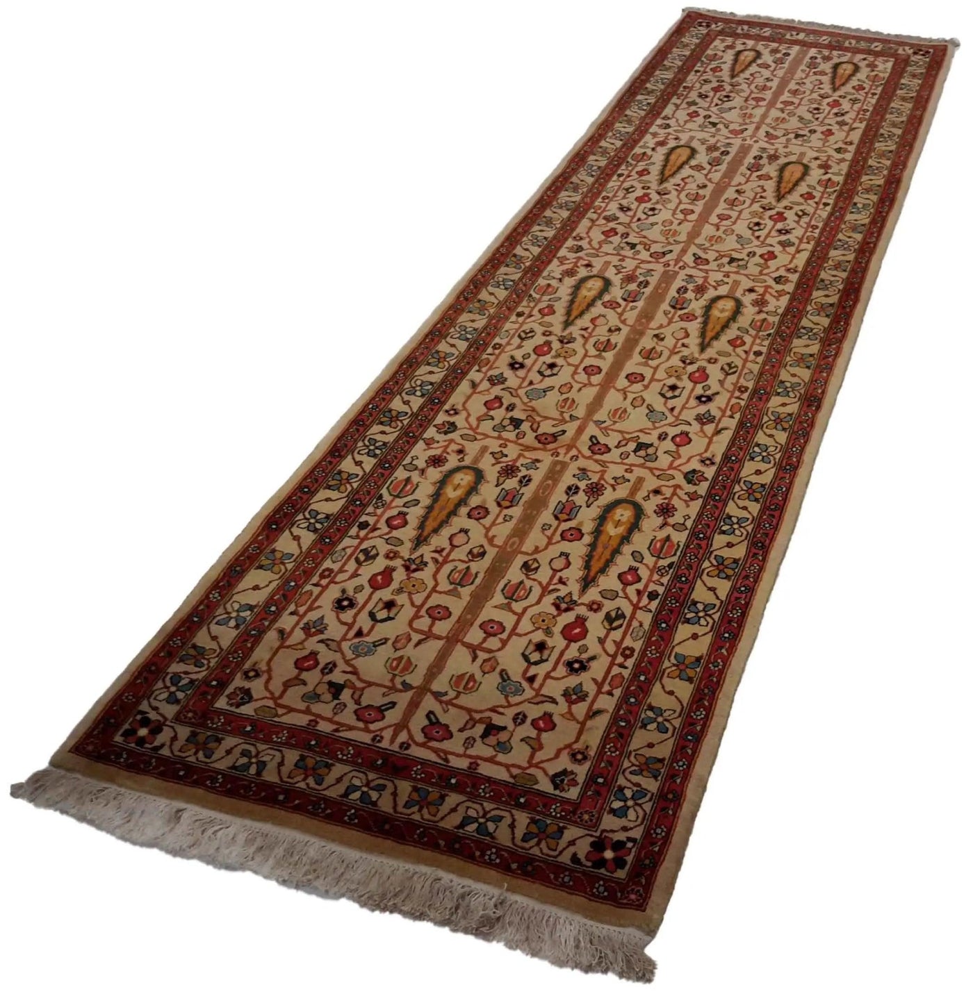 Canvello Hand Made Formal All Over Silkroad Bakhtiary Rug - 2'9'' X 10'8'' - Canvello