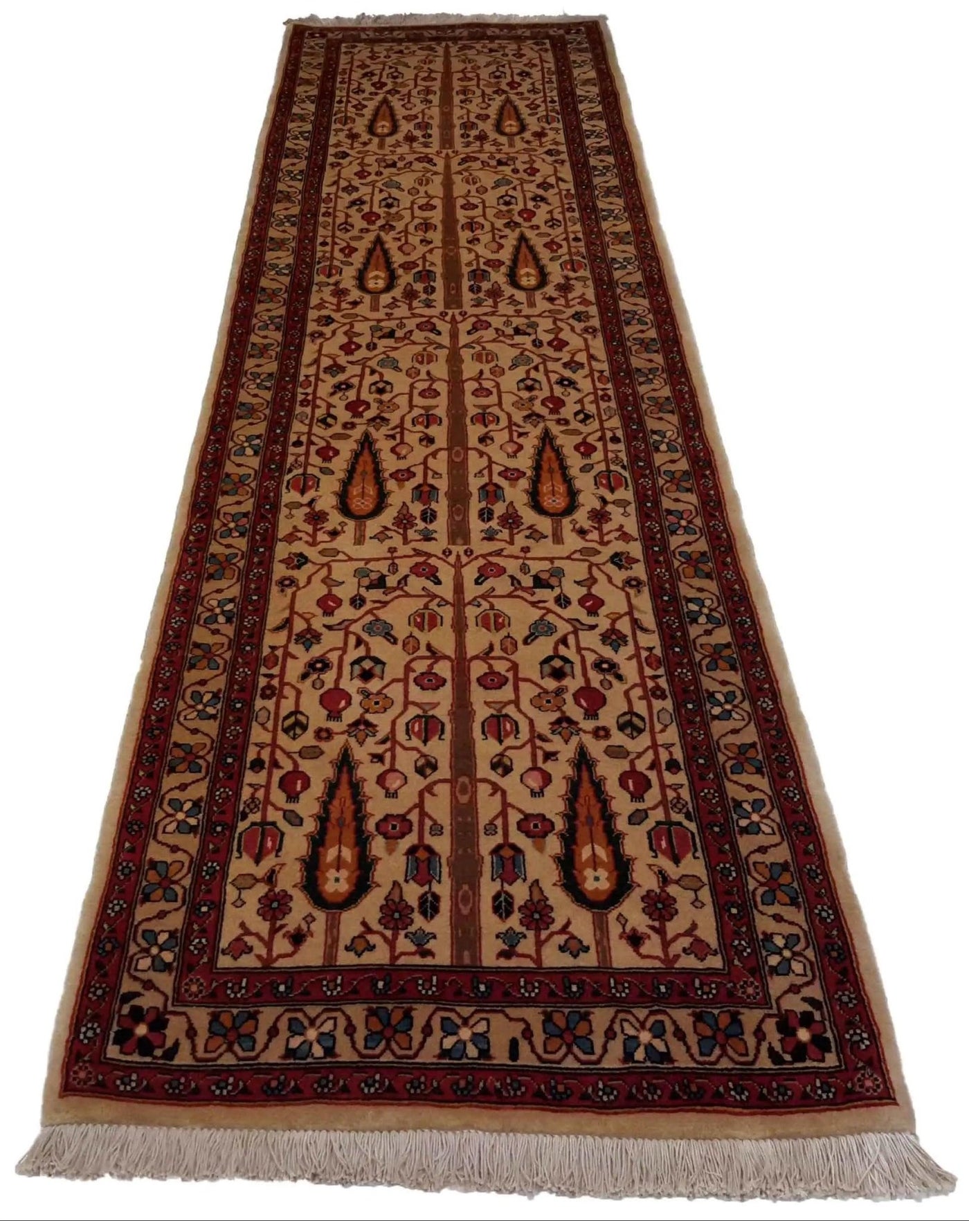 Canvello Hand Made Formal All Over Silkroad Bakhtiary Rug - 2'9'' X 10'8'' - Canvello