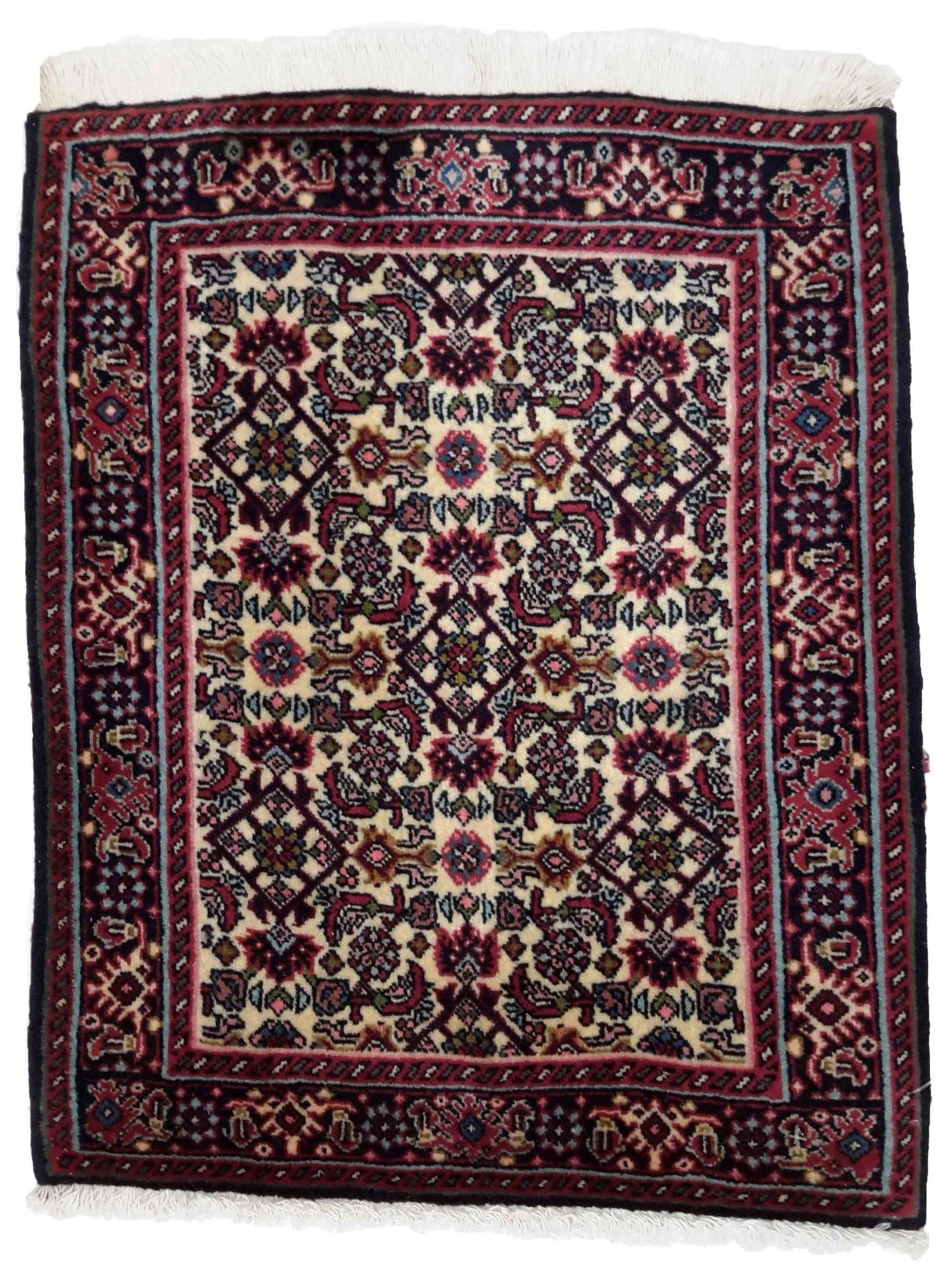 Canvello Hand Made Formal All Over Silkroad Bidjar Rug - 1'8'' X 2'0'' - Canvello