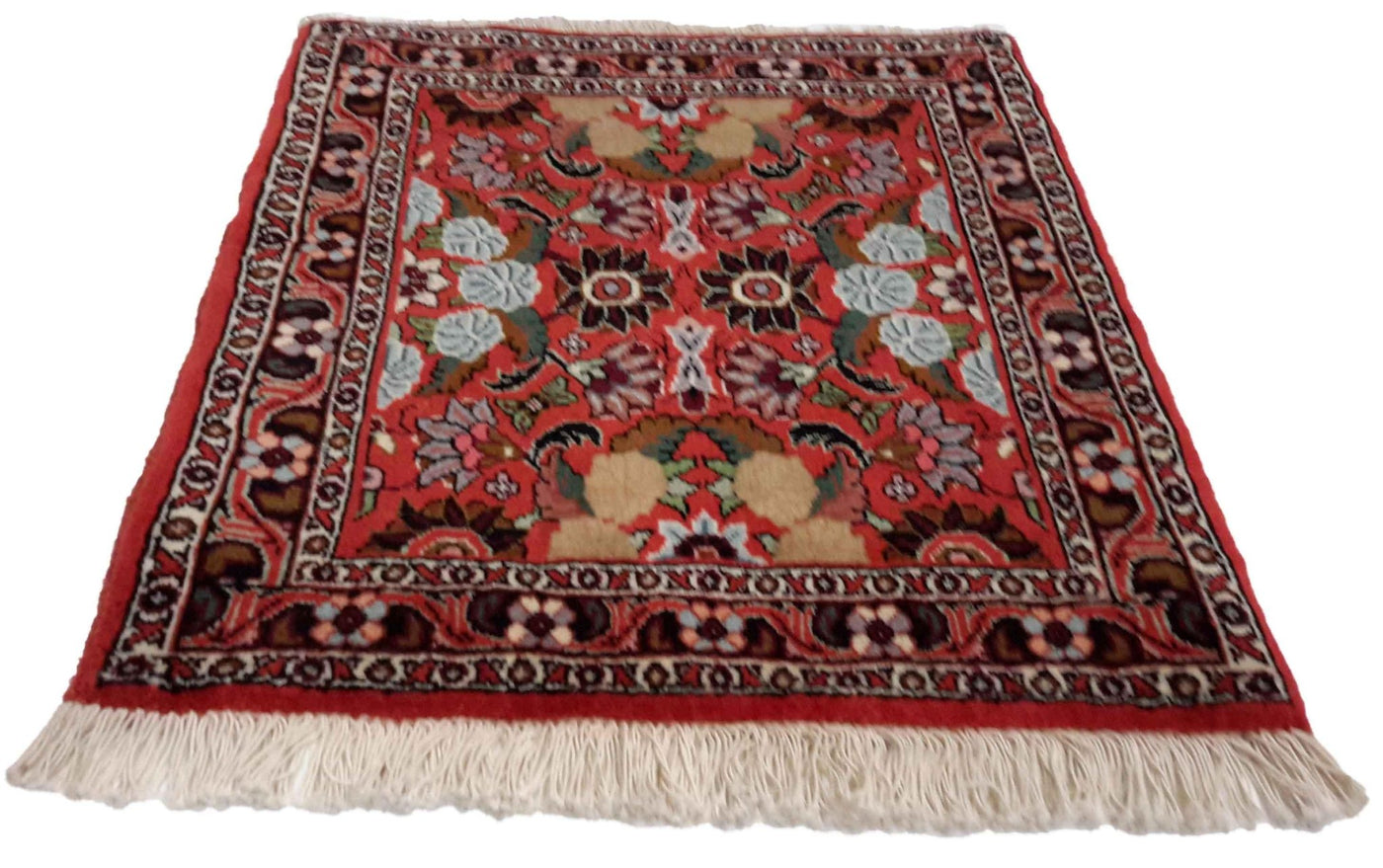 Canvello Hand Made Formal All Over Silkroad Bidjar Rug - 1'9'' X 1'11'' - Canvello