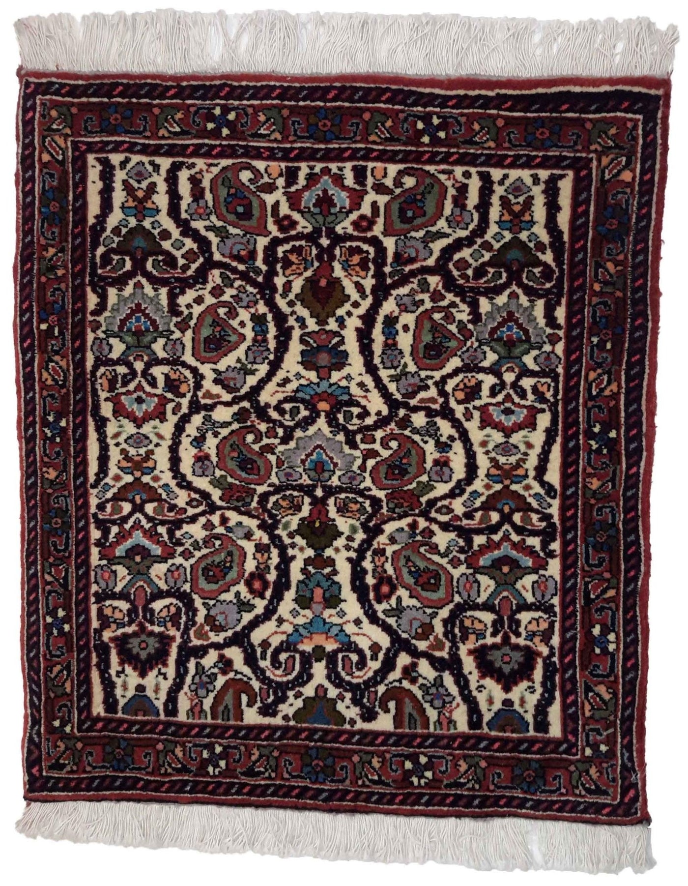 Canvello Hand Made Formal All Over Silkroad Bidjar Rug - 1'9'' X 2'0'' - Canvello