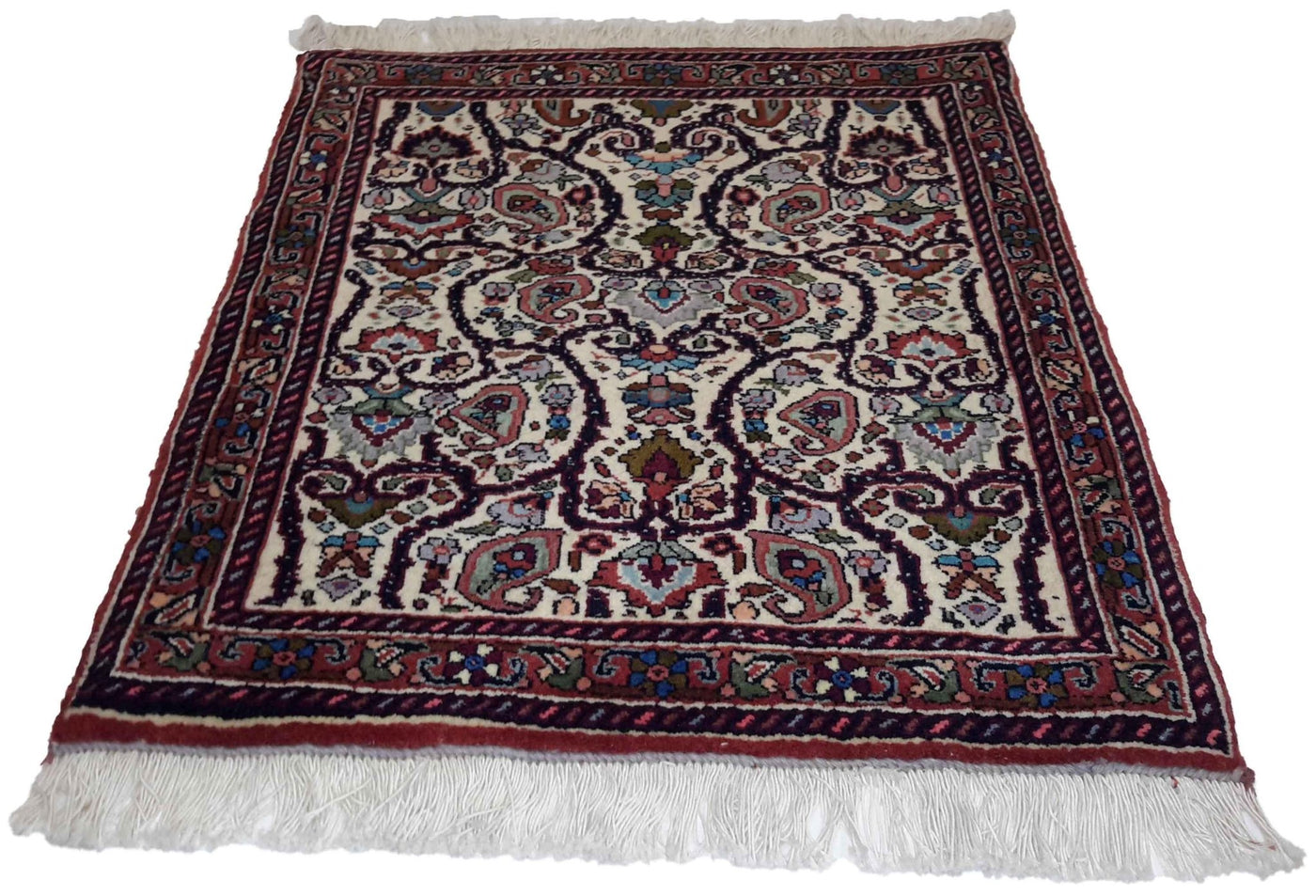 Canvello Hand Made Formal All Over Silkroad Bidjar Rug - 1'9'' X 2'0'' - Canvello