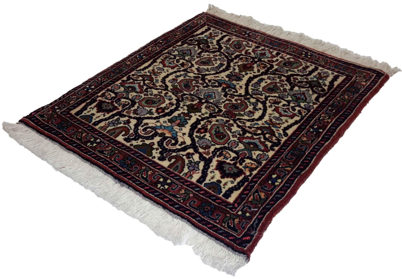 Canvello Hand Made Formal All Over Silkroad Bidjar Rug - 1'9'' X 2'0'' - Canvello