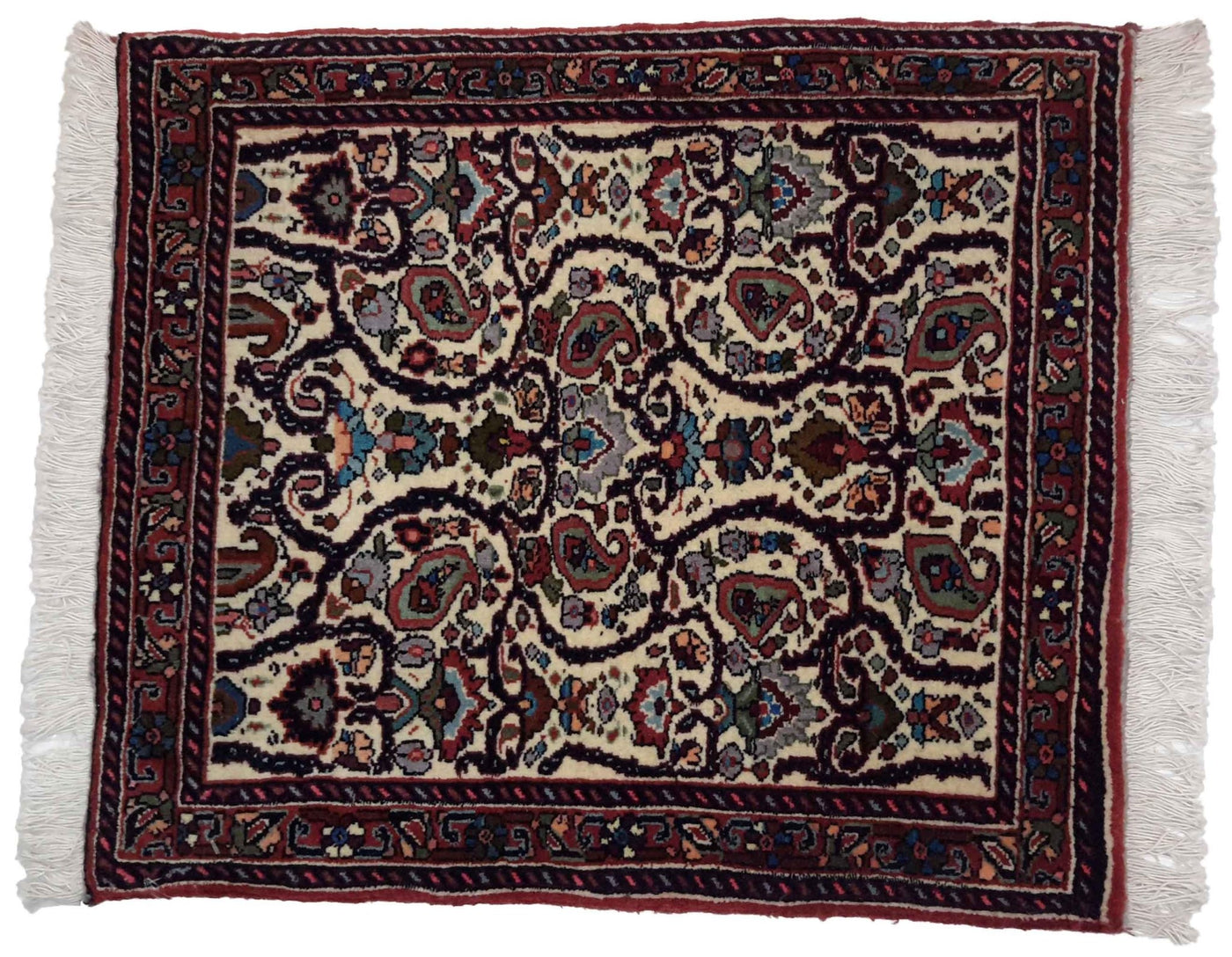 Canvello Hand Made Formal All Over Silkroad Bidjar Rug - 1'9'' X 2'0'' - Canvello