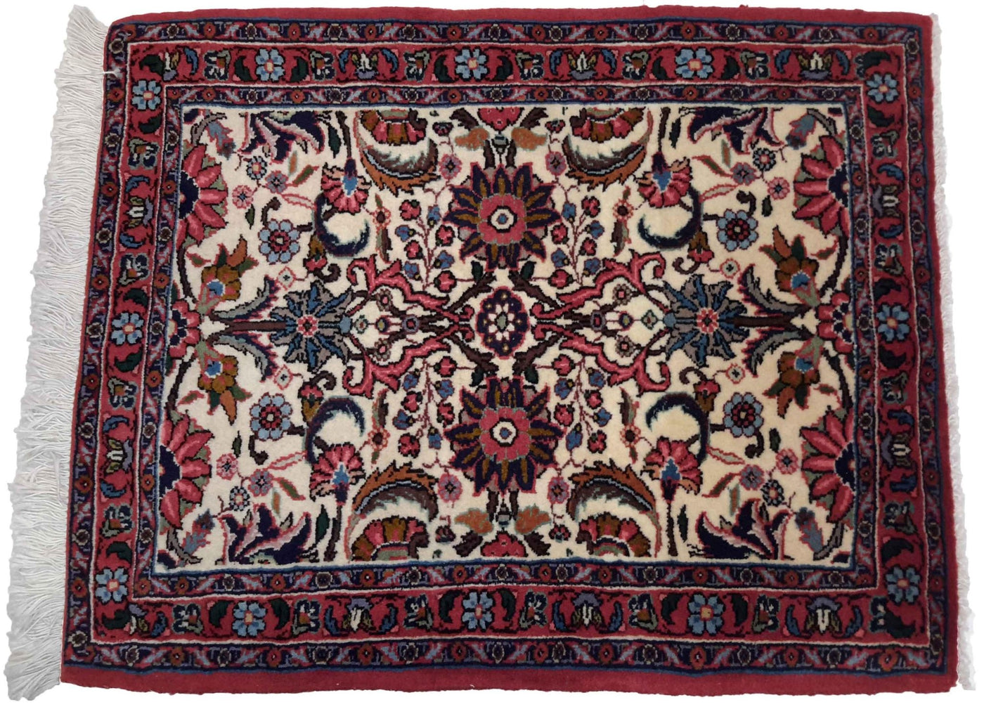 Canvello Hand Made Formal All Over Silkroad Bidjar Rug - 1'9'' X 2'2'' - Canvello