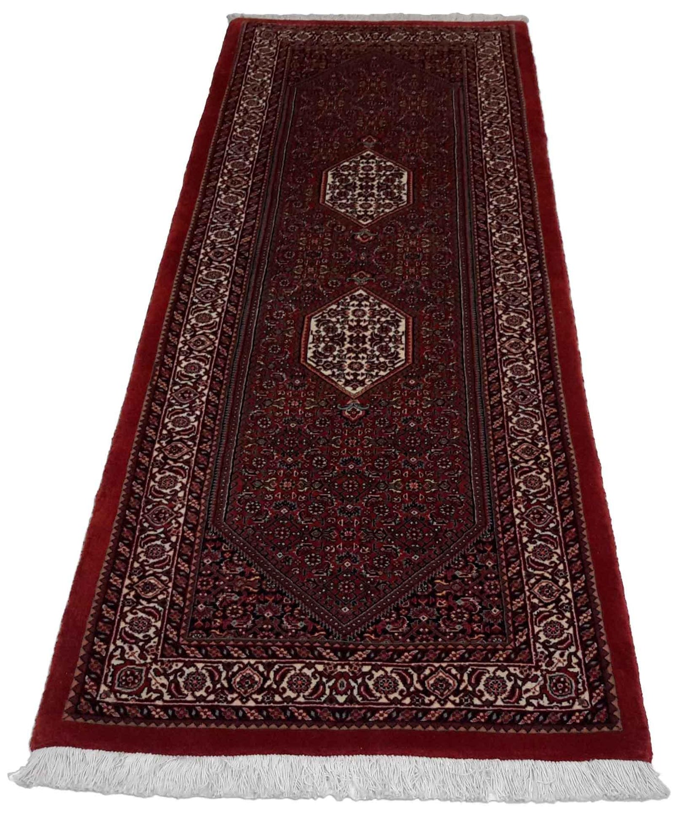 Canvello Hand Made Formal All Over Silkroad Bidjar Rug - 2'5'' X 7'3'' - Canvello