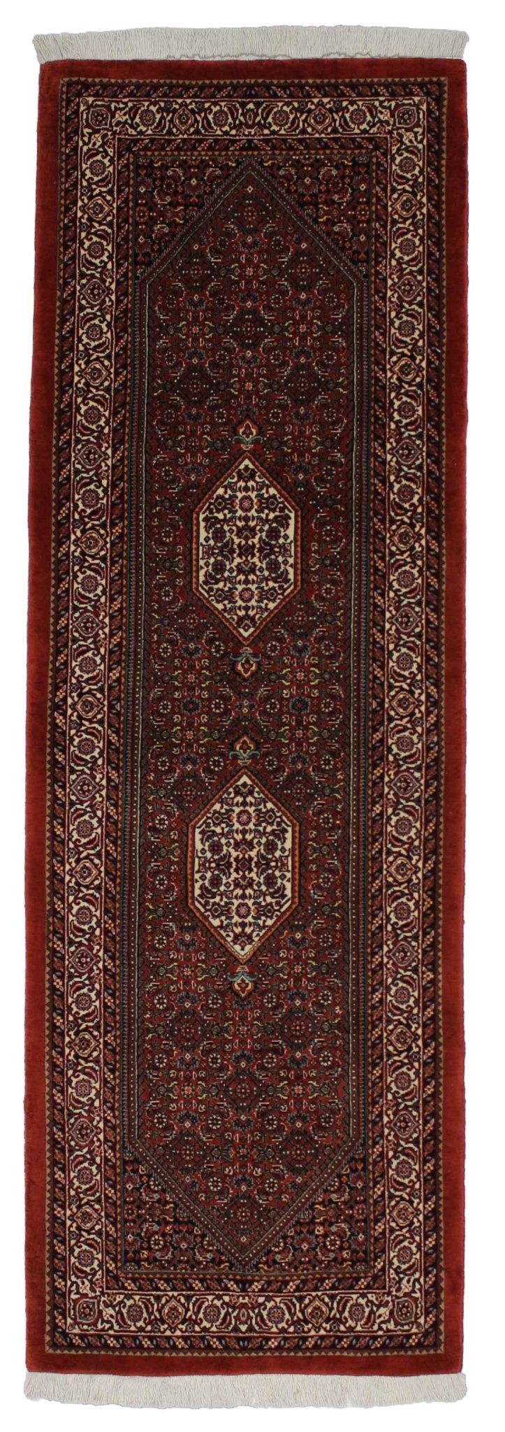 Canvello Hand Made Formal All Over Silkroad Bidjar Rug - 2'5'' X 7'3'' - Canvello