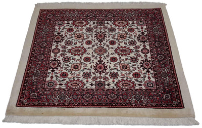 Canvello Hand Made Formal All Over Silkroad Bidjar Rug - 3'3'' X 3'3'' - Canvello