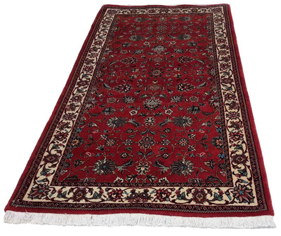 Canvello Hand Made Formal All Over Silkroad Bidjar Rug - 3'5'' X 7'0'' - Canvello